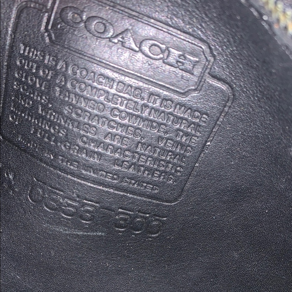 Black Leather VINTAGE COACH Shoulder Bag - Picture 11 of 11